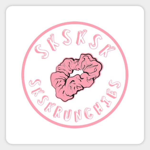 SKSKSK Scrunchie Sticker VSCOGRL Visco Girl Pink Pastel Gifts for Girls Sticker by gillys